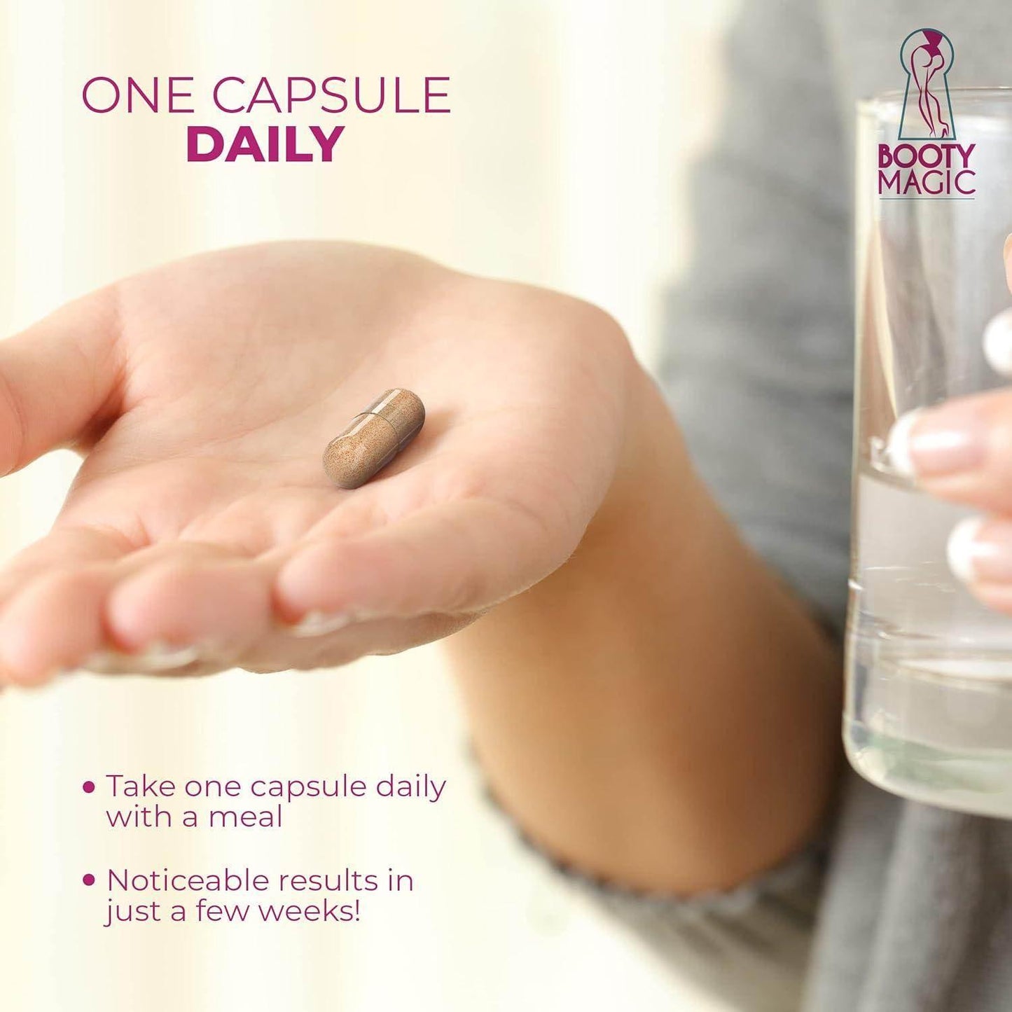Booty Magic Butt Enhancement Capsule - 60 Caps - Beauty Swiss