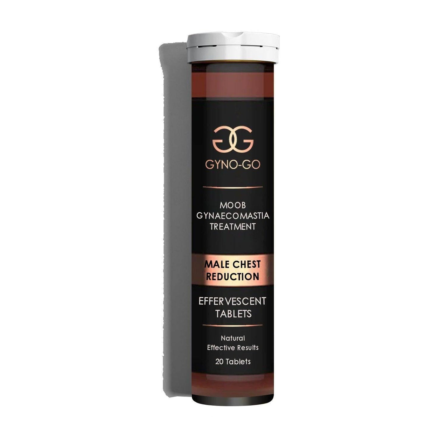 Gyno-Go Male Chest Reduction Cream & Effervescent Tablets - Gynaecomestia Reduction Combo - Beauty Swiss