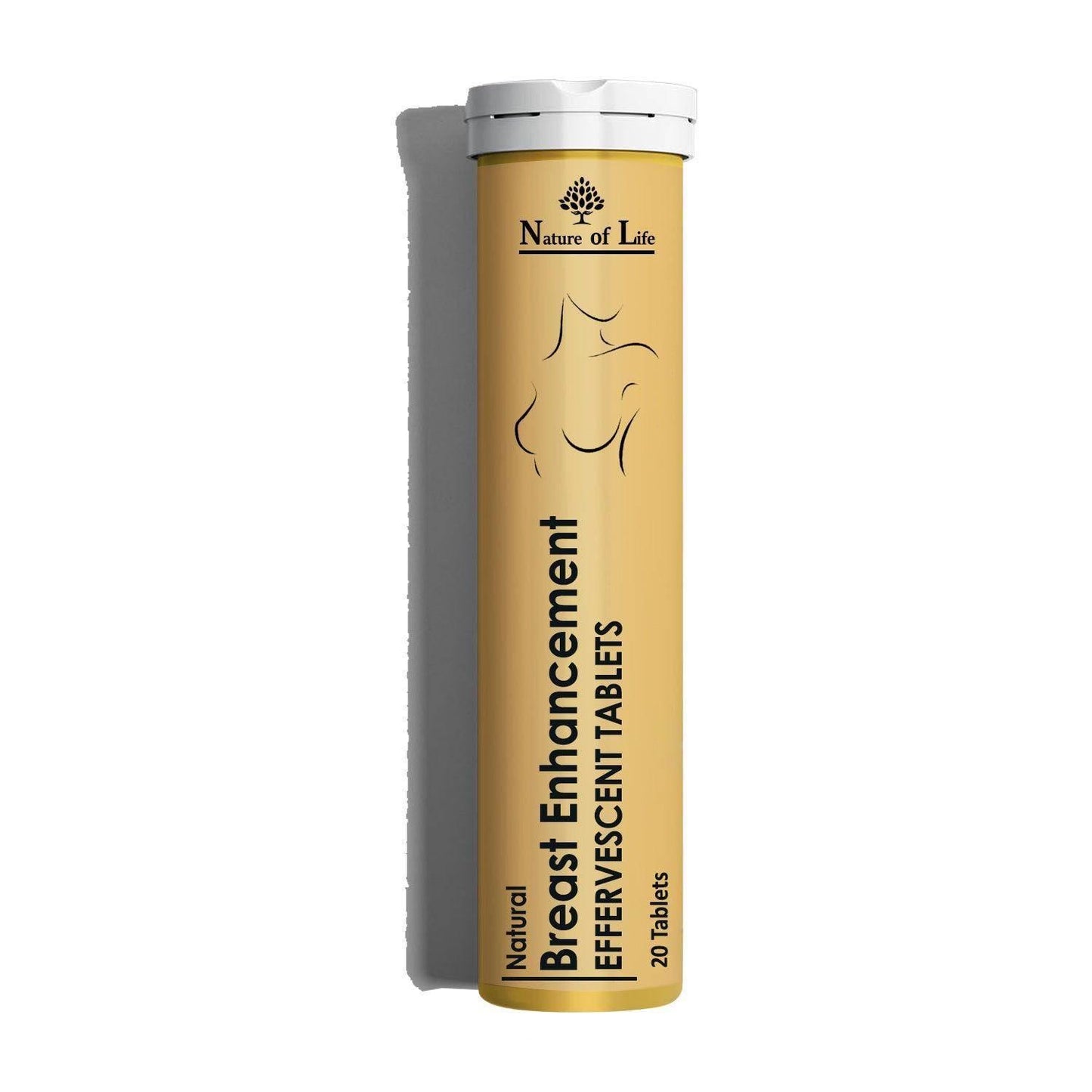 Nature of Life Breast Enhancement Effervescent Tablets - Fuller Breasts Size - Beauty Swiss