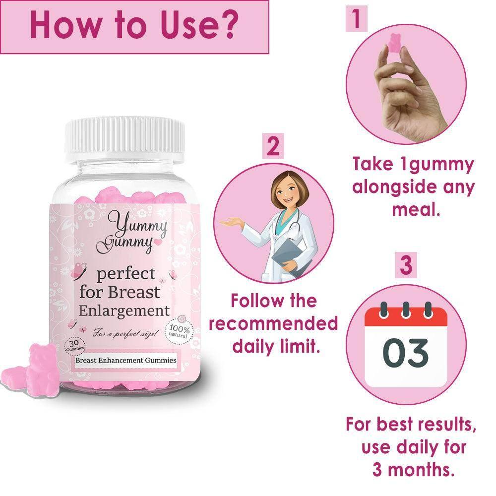 Yummy Gummy Breast Enhancement Gummies - Beauty Swiss