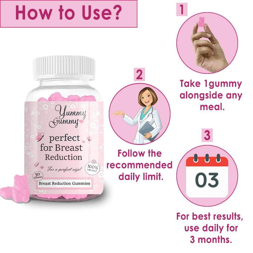 Yummy Gummy Breast Size Reduction Gummies - Beauty Swiss