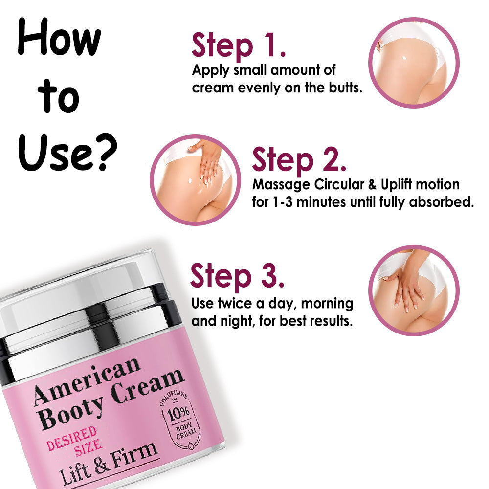 American Booty Cream - Butt Enhancement, Firming & Lifting Cream - 50ml Beauty Swiss