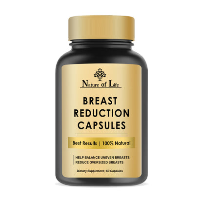 Nature of Life Breast Reduction Caps - Reduce Breast Size Naturally - 60 Caps Beauty Swiss