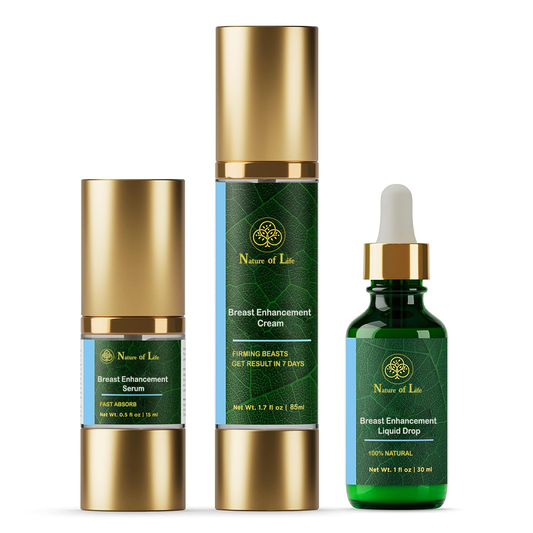 Nature of Life - Breast Enhancement Cream, Breast Enhancement Serum & Breast Enhancement Liquid Drops